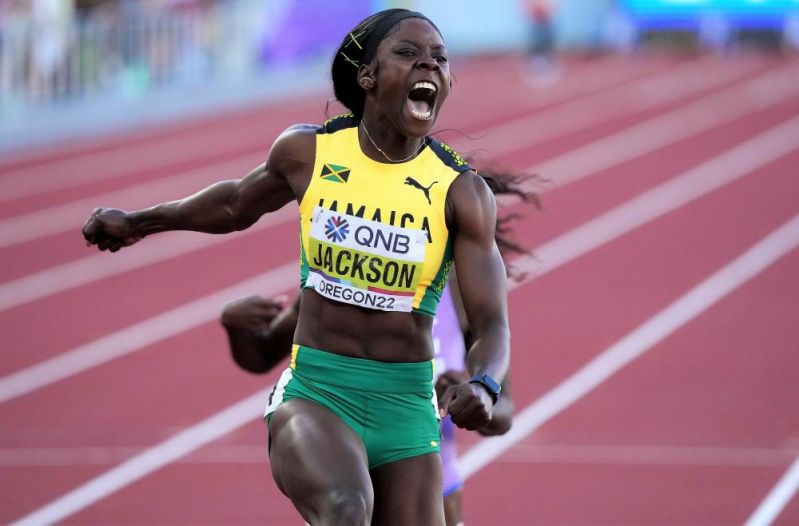 Shericka Jackson Dominates Women's 200m Final in Budapest Watch Athletics